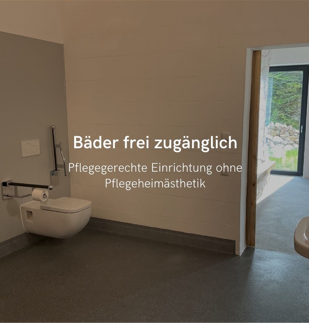 Barrierearmes Bad im Ferienhaus Rentsch - Komfortable und zugängliche Ausstattung